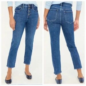 J. Crew Essential Straight Button Fly Crop Jeans 29 Waist
